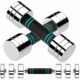 LIFERUN Steel Adjustable Dumbbell Set of 2, 5/10/15lb Free Weights Dumbbells Set, Non-Slip and Comfortable Foam Handle, Adjustable Dumbbells Weights Set for Home Gym Office Exercise 5lbx2 product image