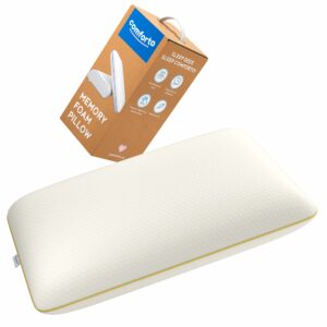Orthopedic Cervical Pillow – Memory Foam Neck Pillow for Sleeping – Contour Ergonomic Pillow for Neck and Shoulder Pain Relief Gold Classic product image