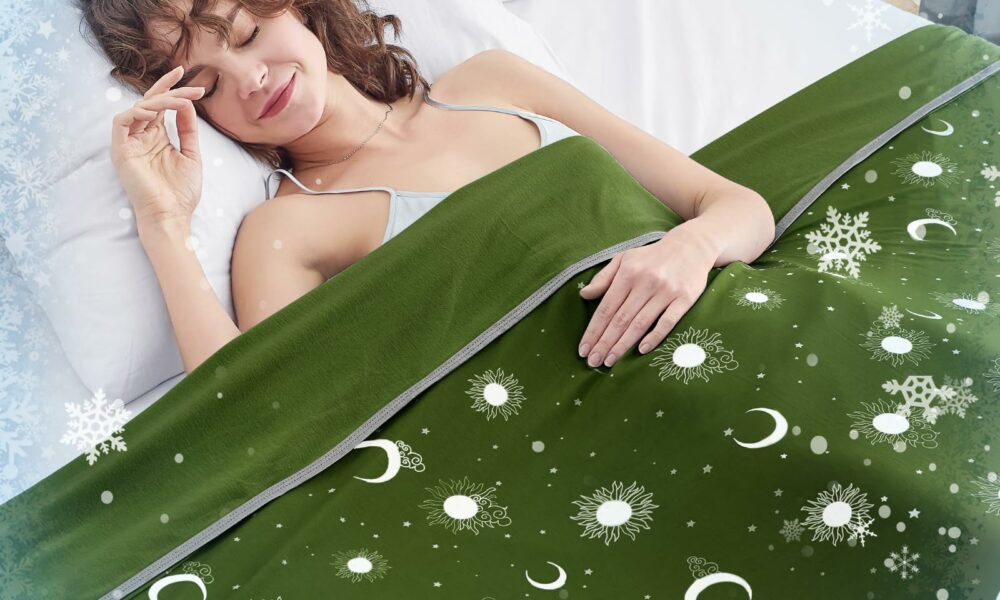 inhand Cooling Blanket King Size (90"x108") - Cooled Blankets for Hot Sleepers Lightweight Breathable Summer Blanket for Sleeping Night Sweats to Keep Cool in The Heat -Wild Fern Green Wild Fern Green 90”x 108” product image