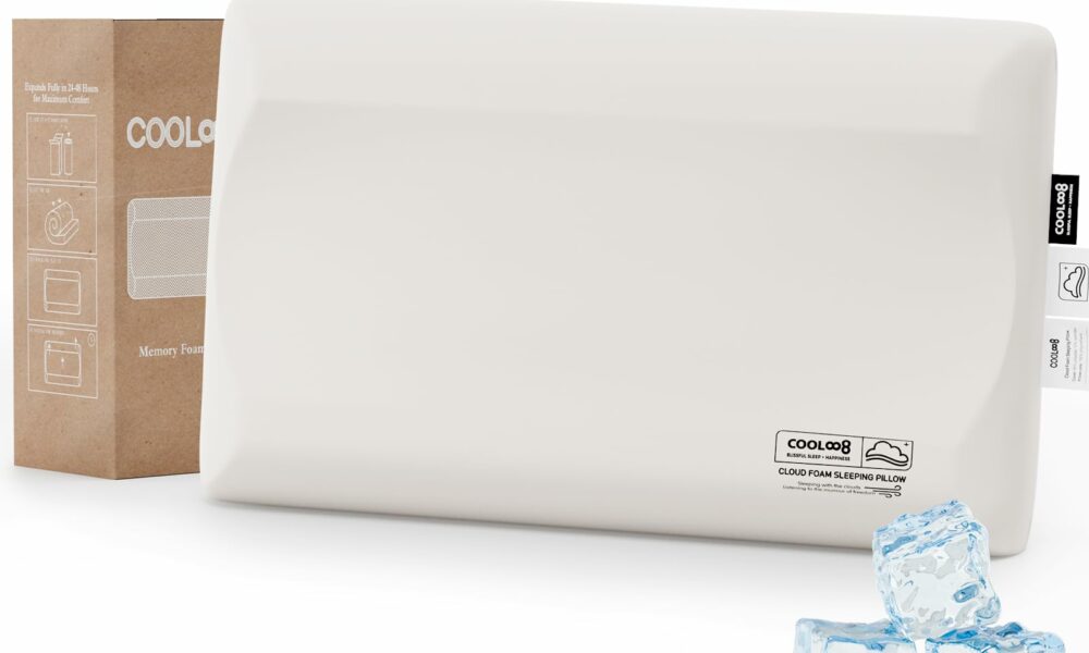 Ultra-Thin Memory Foam Pillows Queen Size, Contour Cooling Cervical Pillow for Neck Pain Relief, Orthopedic Ergonomic Bed Pillow for Side, Back and Stomach Sleepers, (3.1 Inch Thickness, 1 PCS) 3.15"h (Queen) 1 Pack product image