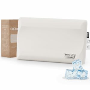 Ultra-Thin Memory Foam Pillows Queen Size, Contour Cooling Cervical Pillow for Neck Pain Relief, Orthopedic Ergonomic Bed Pillow for Side, Back and Stomach Sleepers, (3.1 Inch Thickness, 1 PCS) 3.15"h (Queen) 1 Pack product image