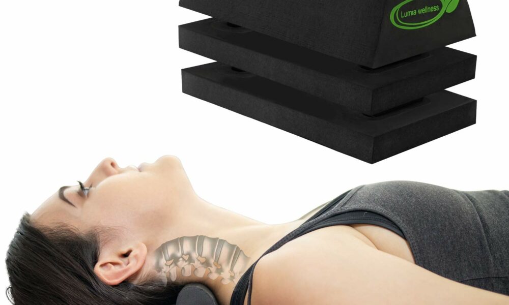 Lumia Wellness Cervical Orthotic Traction Block, Firm, Spinal & Neck Alignment, Cervical Traction Device & Neck Stretcher product image