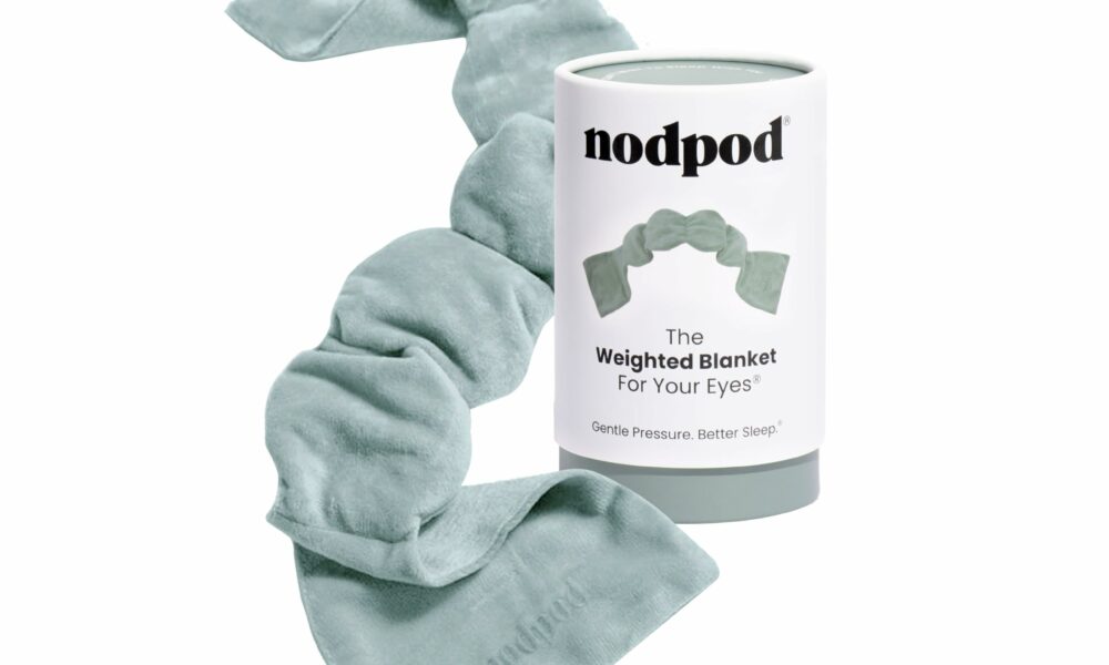 Nodpod Gentle Pressure Sleep Mask | Patented Light Blocking Design for Sleeping, Traveling & Relaxation - Sage Sage Cotton 1 Count (Pack of 1) product image
