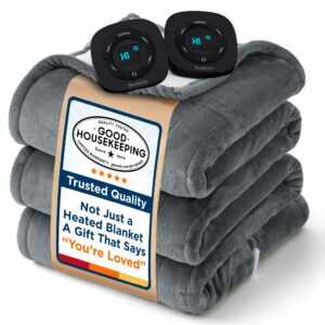 Bedsure Electric Blanket Queen 84x90in Dual Control Heated Blanket