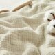 Bedsure 100% Cotton Muslin Blankets for Adults Large Throw 50x70 Inches - 4-Layer Breathable and Lightweight, Soft Boho Gauze Muslin Cotton Blanket for Couch Decor Travel Summer, Linen Beige 01 - Beige Throw XL (50" x 70") product image