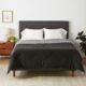 Amazon Basics Comforter Blanket Full/Queen, Reversible, Lightweight Microfiber, All Season, Black/Grey Full/Queen Black / Grey product image