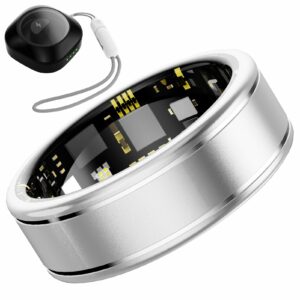 Anarow Smart Ring Fitness Tracker (Silver 8)