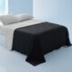 Bedsure Cooling Blankets for Hot Sleepers - Summer Blanket Queen Size, Cold and Lightweight Gift for Night Sweats, Ice Cooled Breathable Comforter for Bed, Black and Grey, 90x90 Inches Black and Grey Queen (90" x 90") product image