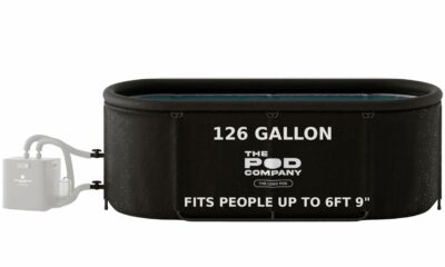 The Pod Company Long Pod Cold Plunge – 126-Gallon Extra-Large Inflatable Ice Bath Tub for Cold Water Therapy – Full-Body Stretch Design, Insulated & Water Chiller Compatible Ice Pod Long Solo product image