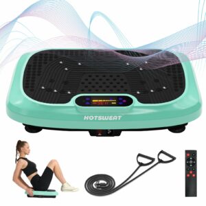 HOTSWEAT Vibration Plate Exercise Machine for Lymphatic Drainage, Power Plate Vibrating Platform, Shaker for Weight Loss, Exercise Board with 120 Levels for Home Gym Blue product image