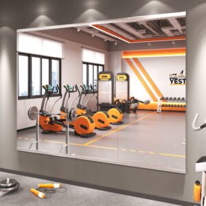 Amorho 48x24-Inch Frameless Gym Mirror (3-Pack)