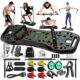 LALAHIGH Push Up Board,36 in 1 Home Gym Equipment with Ab Roller Wheel & Resistance Bands, Portable Foldable Workout Board for Full Body Strength Training Men Women,Gift for Boyfriend ProMax Premium product image