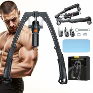 Twister Arm Trainer, 3 in 1 Hydraulic Power Chest Workout Equipment with Ab Roller Wheels and Hooks, Adjustable 22-440lbs Arm Trainer for Men Women, Home Gym Equipment for Full Body Strength Training product image