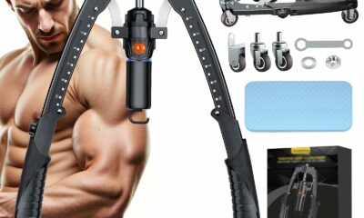 Twister Arm Trainer, 3 in 1 Hydraulic Power Chest Workout Equipment with Ab Roller Wheels and Hooks, Adjustable 22-440lbs Arm Trainer for Men Women, Home Gym Equipment for Full Body Strength Training product image