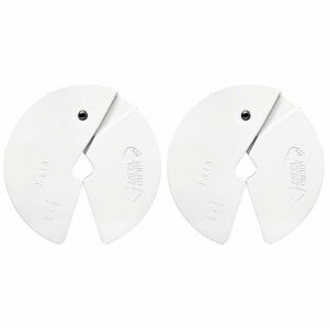 Micro Gainz Dumbbell Fractional 2.5 lb Weight Plate, Ideal for Micro Loading, (Choose Color) 2 Piece Fractional Weight Plates, Designed for Dumbbell Training, Made In USA White product image