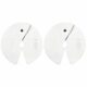 Micro Gainz Dumbbell Fractional 2.5 lb Weight Plate, Ideal for Micro Loading, (Choose Color) 2 Piece Fractional Weight Plates, Designed for Dumbbell Training, Made In USA White product image
