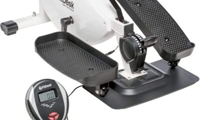FitDesk Under Desk Bike Exercise Machine, Compact Magnetic Pedal Exerciser, Mini Elliptical, Quiet Seated Cardio Trainer for Home Office Workouts, Adjustable Resistance Bike for Desk Fitness UnderDesk Elliptical product image