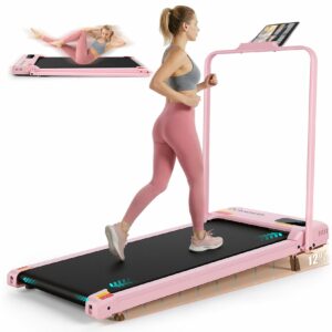 ANCHEER Walking Vibration Pad 12% Incline Under Desk Treadmill (350LBS)