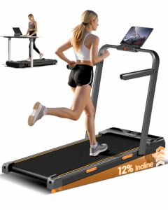 CURSOR FITNESS 16% Incline 4-in-1 Under Desk Treadmill 330LBS