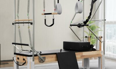 PAETA Pilates Reformer, Wooden Reformer Pilates Machine with Cadillac Trapeze Table, Pilates Equipment for Home Workout and Studio, Includes Sitting Box, Jumpboard Reformer Cadillac product image