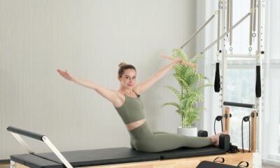 PAETA Pilates Reformer, Wooden Reformer Pilates Machine with Tower & Mat, Pilates Equipment for Home Workout and Studio, Includes Sitting Box, Jumpboard product image