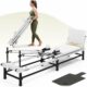 PAETA Pilates Reformer, 91" Foldable Reformer Pilates Machine with Adjustable Reformer Heights, Pilates Equipment with Piano Wire Spings and Jump Boards Cream Reformer product image