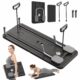 JANUA Pilates Board - Pilates Reformer Set, Multi-Purpose Foldable Pilates Reformer Board for Home, 5 in 1 Pilates Sliding Board Black product image