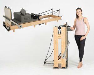 Pilates Reformer Machine, Wood Foldable Pilates Machine Equipment for Home Workout ReformerFoldable product image