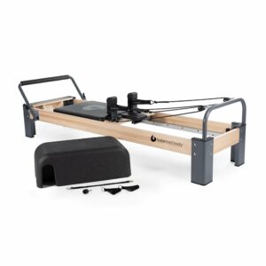 Balanced Body Rialto Pilates Reformer, Pilates Exercise Equipment, Workout Equipment for Home or Studio, Black Upholstery Standard Reformer product image