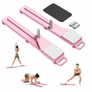MERACH Pilates Board, Multifunctional Abdominal Plate, Detachable Ab Trainer Machine with Anti-Slip Design, Portable Pilates Reformer for Core Workouts, Home Gym Equipment for Women Pink product image