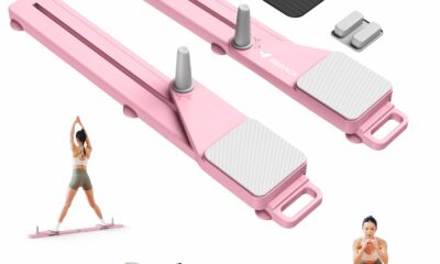 MERACH Pilates Board, Multifunctional Abdominal Plate, Detachable Ab Trainer Machine with Anti-Slip Design, Portable Pilates Reformer for Core Workouts, Home Gym Equipment for Women Pink product image