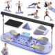 Pilates Reformer, Reformer Pilates Machine for Home Workout, Multifunctional Abdominal Board, Portable Foldable Ab Trainer Machine, Pilates Core Workout Equipment for Women purple product image