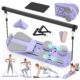 Pilates Board Pilates Reformer Set for Women, 7 in 1 Foldable Pilates Equipment with Timer, Portable Pilates Machine for Home Workout, Fitness, Exercise, Ab, Core Purple product image