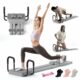 Pilates Reformer Board with 66.9'' Extended Track, Portable Pilates Reformer Machine with 3 Pairs Yoga Sock, Quick Assembly, Pilates Ski Machine for Home Workout Gray product image