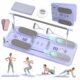 5 in 1 Pilates Board, Foldable Pilates Reformer Set with Resistance Bands, Portable Pilates Sliding Board, Trainer Machine for Home Workout, Ab, Core, Fitness, Exercise Purple product image