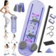 Pilates Board, Pilates Reformer Set, 7 in 1 Portable Pilates Reformer with Timer, Foldable Pilates Board for Home Workout, Multifunctional Pilates Equipment for Women/Men (Purple) product image