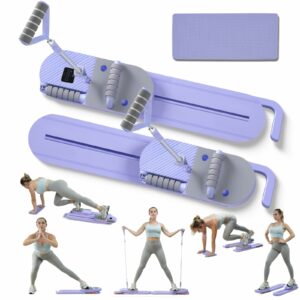 Pilates Board-Pilates Reformer Set 6 in 1 Multifunctional Abdominal Fitness Board for Home Workout Equipment, Foldable Pilates Portable Reformer Machine, Ab Board Trainer for Women Upgraded Split Pilates Board product image