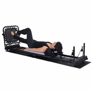 AeroPilates Reformer 4420 Plus Floor Mat - Pilates Reformer Workout Machine for Home Gym - Cardio Fitness Rebounder - Foldable - 300 lbs Weight Capacity product image