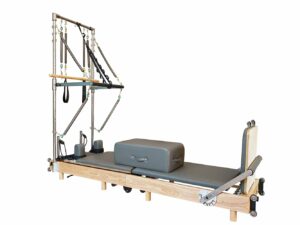 Pilates Reformer Machine, Wood Foldable Pilates Machine Equipment for Home Workout With Tower product image