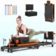 Pilates Reformer, Foldable Pilates Machine for Home Use and Gym Workout, Suitable for Advanced and Beginners Users,Pilates Equipment with Sitting Box, Jump Board ,Up to 500 LBS product image