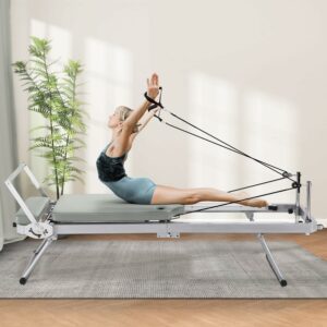ZENOVA Foldable Pilates Reformer 300 lbs