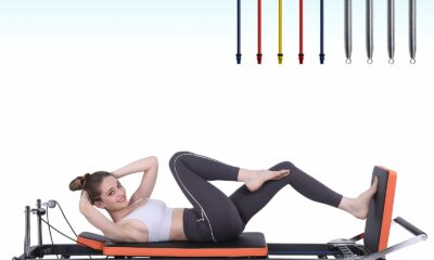 Pilates Reformer,Dpiolrcag Foldable Pilates Machine & Equipment for Home Use and Gym Workout with Jump Board, Suitable for Advanced and Beginners Users, Up to 250 lbs Weight Capacity product image