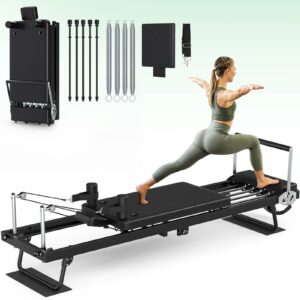 XDDIAS Pilates Reformer 91.3-Inch Foldable with Jump Board, 400 LBS