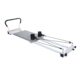 Stamina AeroPilates Precision Series Cushioned Cardio Reformer Resistance Band Foldable Wheeled Pilates Workout Board for Home Gym w/ 2 Videos, White product image