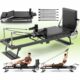 91“ Pilates Reformer Machine – Foldable Full-Body Home Pilates Equipment with Adjustable Resistance, Jumpboard, Upgraded Wheels, 400lb Support, for Rehab & Core Strength product image