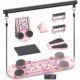 Pilates Board, Portable Pilates Reformer Equipment with Timer, 7-in-1 Foldable Pilates Machine for Home Workout, Multi-Purpose Pilates Equipment at Home, Office Pink product image