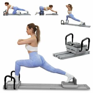 Upgraded Split Pilates Board-Pilates Reformer Set 6 in 1 Multifunctional Abdominal Fitness Board for Home Workout Equipment, Foldable Pilates Portable Reformer Machine, Ab Board Trainer for Women Extended Track Pilates Board product image