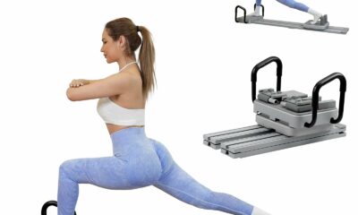 Upgraded Split Pilates Board-Pilates Reformer Set 6 in 1 Multifunctional Abdominal Fitness Board for Home Workout Equipment, Foldable Pilates Portable Reformer Machine, Ab Board Trainer for Women Extended Track Pilates Board product image