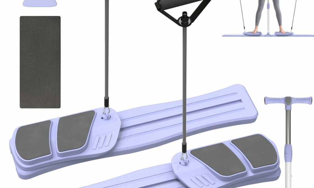 Pilates Board - Pilates Reformer Set, Multi-Detachable Ab Trainer Machine for Home, 6 in 1 Pilates Slider Board, 330 lbs Capacity, Foldable Pilates Equipment for Women Core Workouts product image