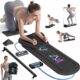 Pilates Board, Pilates Reformer Set, Pilates Machine 15-in-1 Multifunctional Abdominal Board for Home Office Workout, Foldable Portable Pilates Reformer Board for Women Black pilates board product image